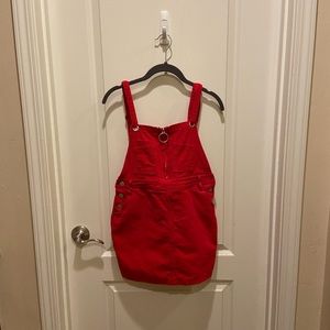 Cute vintage corduroyed overall skirt!